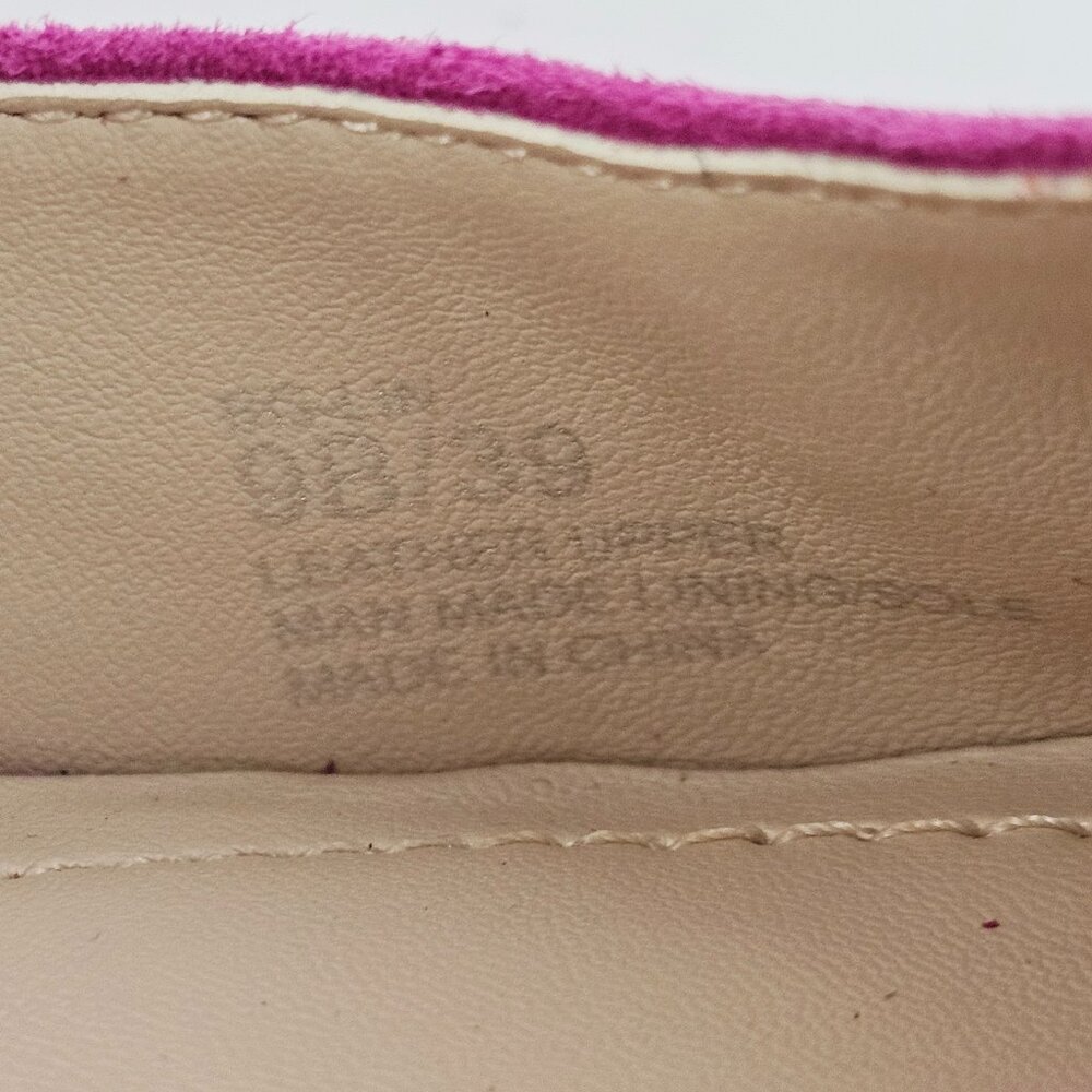 BCBGeneration Women's Orange & Purple Suede Peep Toe Stiletto Heels Size 9B - Picture 13 of 13